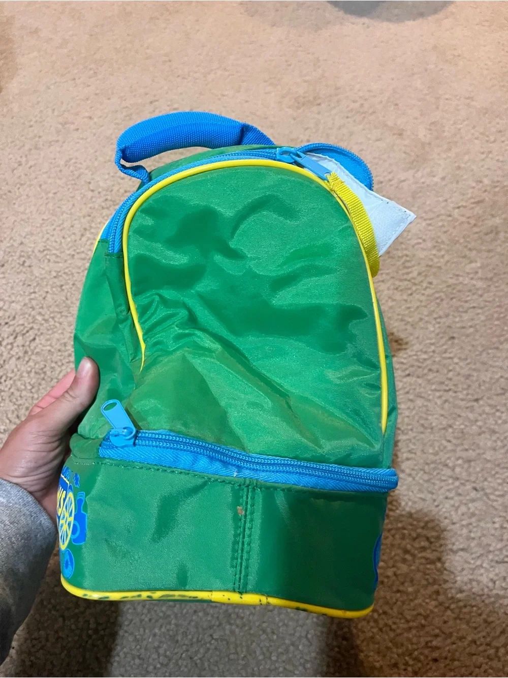 Thomas & Friends Green and Blue Kids Lunch Backpack vintage